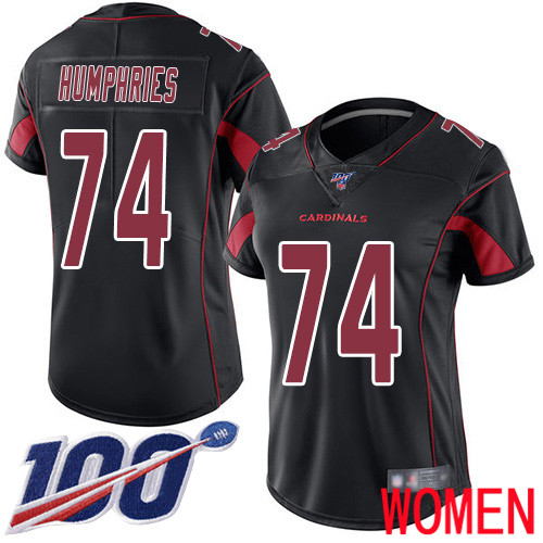 Arizona Cardinals Limited Black Women D.J. Humphries Jersey NFL Football 74 100th Season Rush Vapor Untouchable